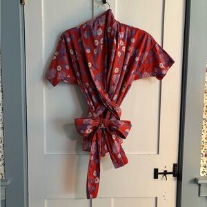 Caron Callahan Julien Wrap Top - XS